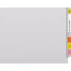 File Folders|Medical Arts Press Reinforced End Tab File Folder, Straight Cut, Letter-Size, White, 50/Box (S-01501-WHT)