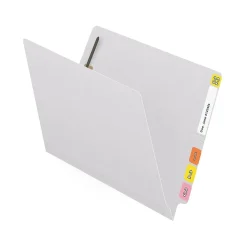 File Folders|Medical Arts Press Reinforced End Tab File Folder, Straight Cut, Letter-Size, White, 50/Box (S-01501-WHT)