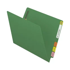 File Folders|Medical Arts Press Reinforced End Tab File Folder, Straight Cut, Letter-Size, Green, 50/Box (S-01502-GRN)