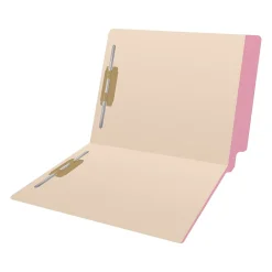File Folders|Medical Arts Press Reinforced End Tab File Folder, Straight-Cut, Letter Size, Manila/Violet, 50/Box (S-09473-PRP)