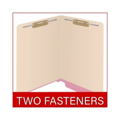 File Folders|Medical Arts Press Reinforced End Tab File Folder, Straight-Cut, Letter Size, Manila/Violet, 50/Box (S-09473-PRP)