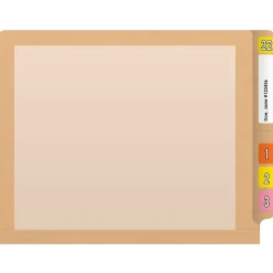 File Folders|Medical Arts Press Reinforced End Tab File Folder, Straight-Cut, Letter Size, Manila/Tan, 50/Box (S-09473-TAN)