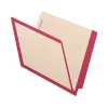 File Folders|Medical Arts Press Reinforced End Tab File Folder, Straight-Cut, Letter Size, Manila/Red, 50/Box (S-09473-RED)