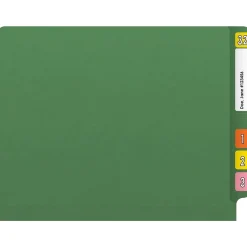 File Folders|Medical Arts Press Reinforced End Tab File Folder, Straight Cut, Letter-Size, Green, 250/Carton (S-01502-GRN-B)