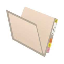 File Folders|Medical Arts Press Reinforced End Tab File Folder, Straight-Cut, Letter Size, Manila/Gray, 50/Box (S-09473-GRY)