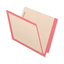 File Folders|Medical Arts Press Reinforced End Tab File Folder, Straight-Cut, Letter Size, Manila/Pink, 50/Box (S-09473-PNK)