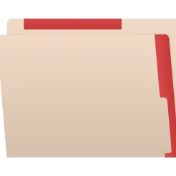 File Folders|Medical Arts Press Reinforced Top Tab File Folder, Full-Cut, Letter Size, Manila/Red, 50/Box (S-09468-RED)