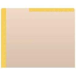 File Folders|Medical Arts Press Reinforced Top Tab File Folder, Full-Cut, Letter Size, Manila/Yellow, 50/Box (S-09468-YLW)
