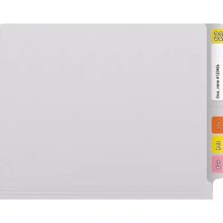 File Folders|Medical Arts Press Reinforced End Tab File Folder, Straight Cut, Letter-Size, White, 50/Box (S-01601-WHT)
