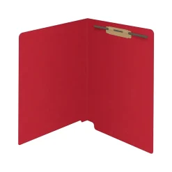 File Folders|Medical Arts Press Reinforced End Tab File Folder, Straight Cut, Letter-Size, Red, 50/Box (S-01501-RED)