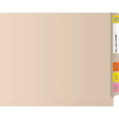 File Folders|Medical Arts Press Reinforced End Tab File Folder, Letter-Size, Manila, 50/Box (S-01316)