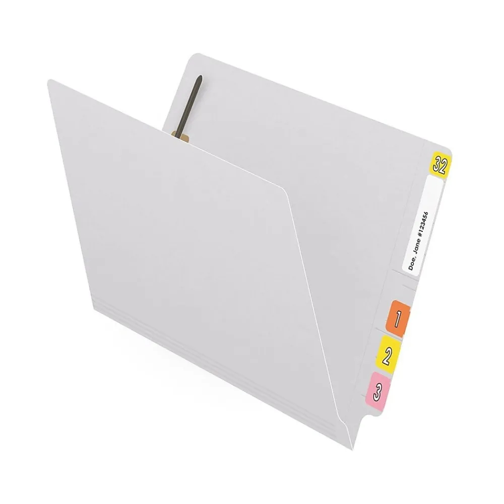 File Folders|Medical Arts Press Reinforced End Tab File Folder, Straight Cut, Letter-Size, White, 250/Carton (S-01602-WHT-B)