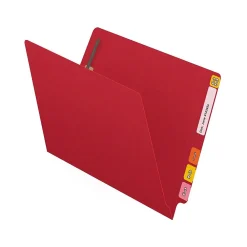 File Folders|Medical Arts Press Reinforced End Tab File Folder, Straight Cut, Letter-Size, Red, 250/Carton (S-01602-RED-B)