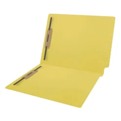 File Folders|Medical Arts Press Reinforced End Tab File Folder, Straight Cut, Letter-Size, Yellow, 250/Carton (S-01602-YLW-B)