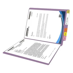 File Folders|Medical Arts Press Reinforced End Tab File Folder, Straight Cut, Letter-Size, Lavender, 50/Box (S-01602-LAV)