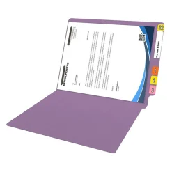 File Folders|Medical Arts Press Reinforced End Tab File Folder, Straight Cut, Letter-Size, Lavender, 50/Box (S-01601-LAV)