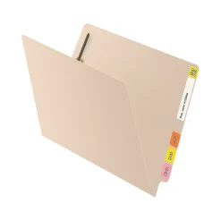 File Folders|Medical Arts Press Reinforced End Tab File Folder, Straight Cut, Letter-Size, Manila, 50/Box (S-01324)