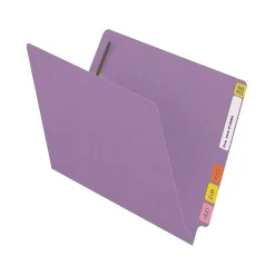 File Folders|Medical Arts Press Reinforced End Tab File Folder, Straight Cut, Letter-Size, Lavender, 50/Box (S-01502-LAV)