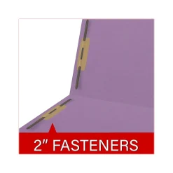 File Folders|Medical Arts Press Reinforced End Tab File Folder, Straight Cut, Letter-Size, Lavender, 50/Box (S-01502-LAV)