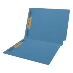 File Folders|Medical Arts Press Reinforced End Tab File Folder, Straight Cut, Letter-Size, Blue, 50/Box (S-01502-BLU)