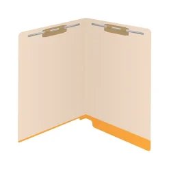 File Folders|Medical Arts Press Reinforced End Tab File Folder, Straight-Cut, Letter Size, Manila/Yellow, 50/Box (S-09473-YLW)
