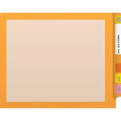 File Folders|Medical Arts Press Reinforced End Tab File Folder, Straight-Cut, Letter Size, Manila/Yellow, 50/Box (S-09473-YLW)