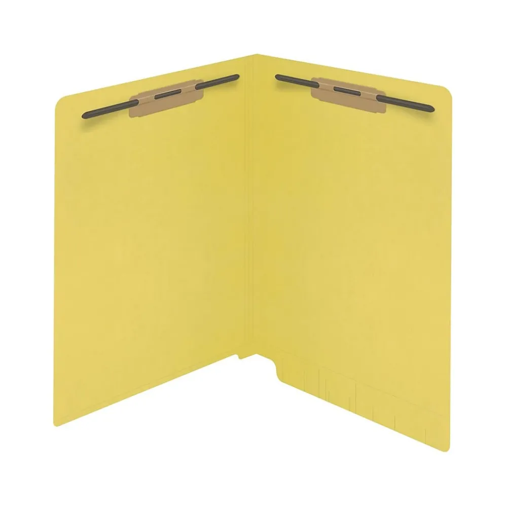 File Folders|Medical Arts Press Reinforced End Tab File Folder, Straight Cut, Letter-Size, Yellow, 50/Box (S-01502-YLW)