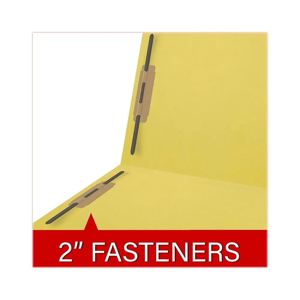 File Folders|Medical Arts Press Reinforced End Tab File Folder, Straight Cut, Letter-Size, Yellow, 50/Box (S-01502-YLW)