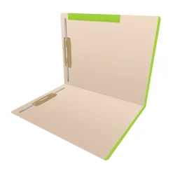 File Folders|Medical Arts Press Standard Reinforced File Folder, Straight Cut, Letter Size, Manila/Light Green, 50/Box (50693LG)