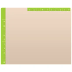 File Folders|Medical Arts Press Standard Reinforced File Folder, Straight Cut, Letter Size, Manila/Light Green, 50/Box (50693LG)
