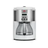 Melitta Aroma Enhance 10-Cups Automatic Drip Coffee Maker, White/Stainless Steel (MCM003PULWH0)