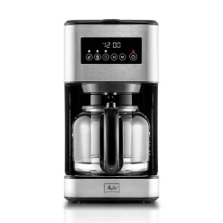 Melitta Aroma Tocco Plus 12-Cups Automatic Drip Coffee Maker, Black/Stainless Steel (MCM011PULBK0)