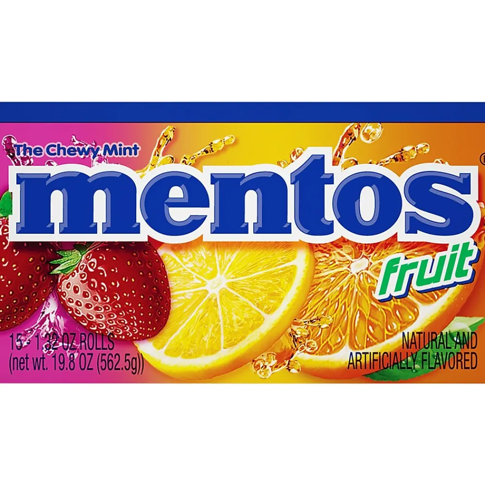 Mentos ® Chewy Fruit Tablets, 15 Packs/Box