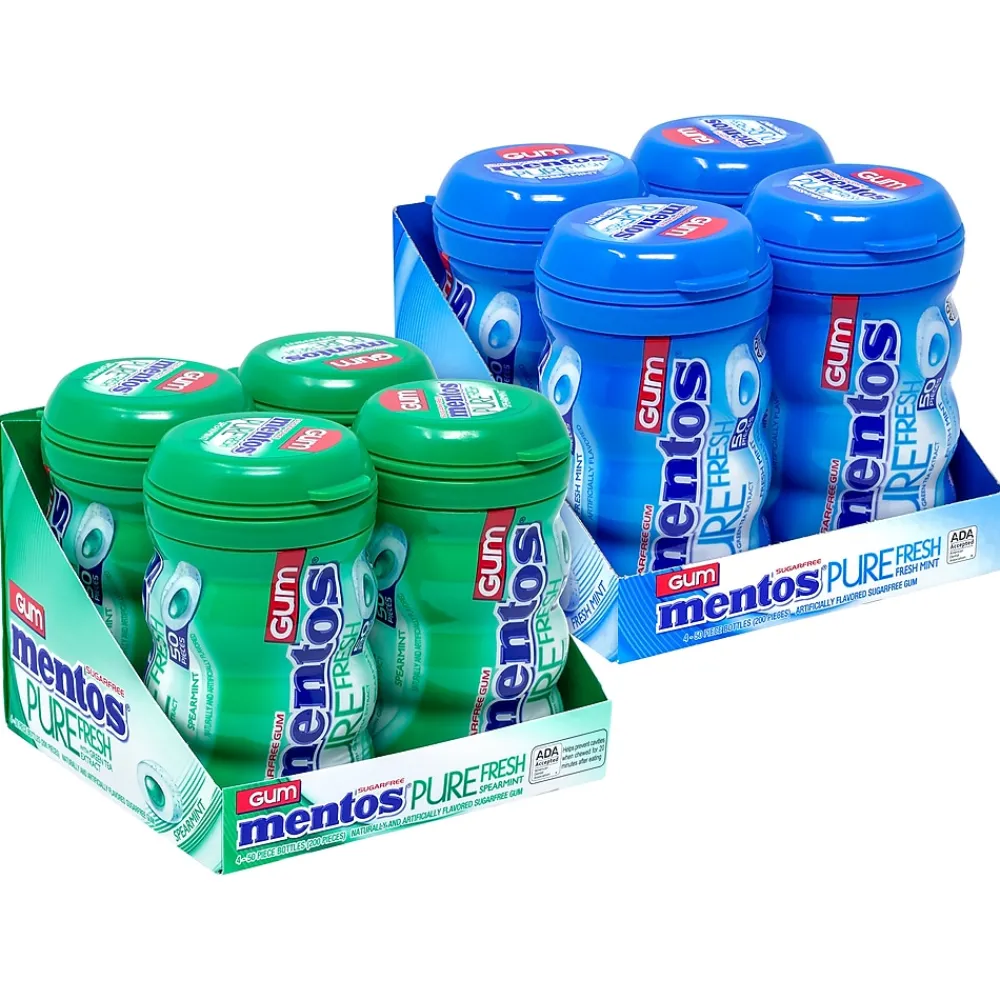 Mentos Mint Gum, 400 Pieces/Pack, 8/Box (600-00727)