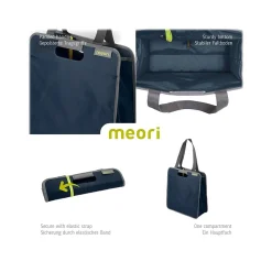 Essential Marine Blue Fabric Tote Bag, Medium (A100705)<Meori Sale