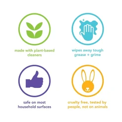 Disinfecting Wipes, Pink Grapefruit Scent, 70 Wipes/Canister (338527)<Method