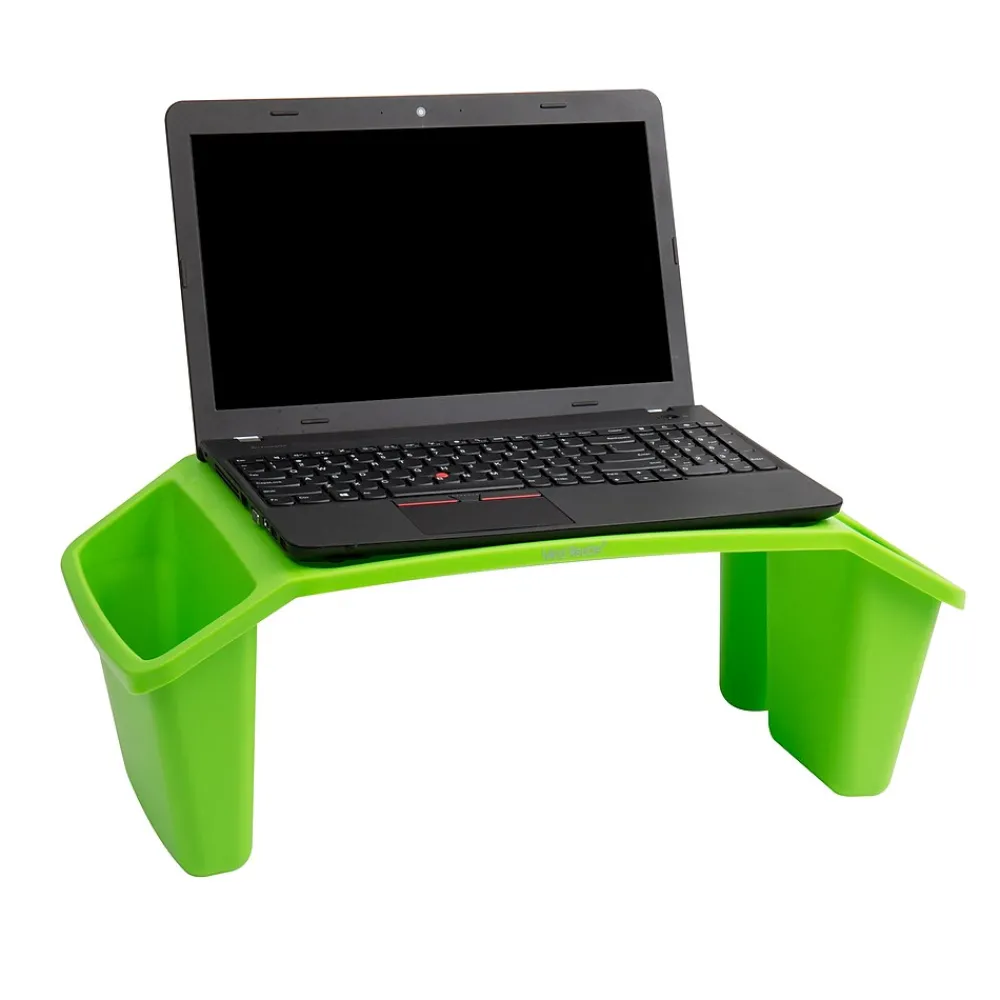 10.75" x 22.25" Plastic Kids' Lap Desk Activity Tray, Green, 2/Pack (2KIDLAP-GRN)<Mind Reader