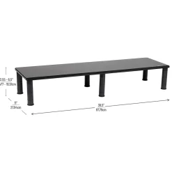 New Mind Reader Adjustable Dual Monitor Stand, Black (DUBMO-BLK)