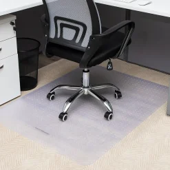 Chair Mats*Mind Reader Carpet Chair Mat, 35" x 47'', Low-Pile, Clear (OFFCREC-CLR)