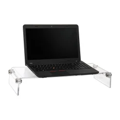 Online Mind Reader Desktop Organizer Riser Monitor Stand, Clear (ACRMON-CLR)