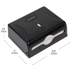 Folded Paper Towel Dispenser, Black (PTWIDE-BLK)<Mind Reader Online