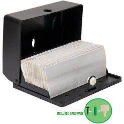 Folded Paper Towel Dispenser, Black (PTWIDE-BLK)<Mind Reader Online
