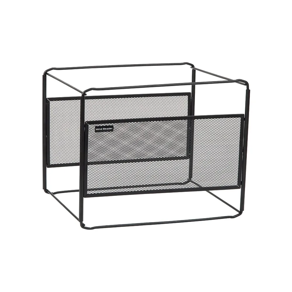 File Storage|Mind Reader Hanging File Folder Organizer, Black (BOXFILE-BLK)