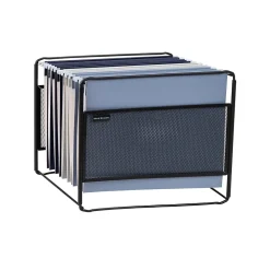 File Storage|Mind Reader Hanging File Folder Organizer, Black (BOXFILE-BLK)