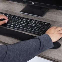 Mind Reader Memory Foam Gaming Ergonomic Keyboard and Mouse Wrist Rest Set, Black (WRESTGEL-BLK)