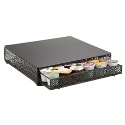 Mind Reader Metal Single Serve Coffee Pod Drawer, 36 Pod Capacity, Black (MTRAY-BLK)