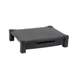New Mind Reader Monitor Stand Riser with Drawer Storage, Black (DRPLMONST-BLK)