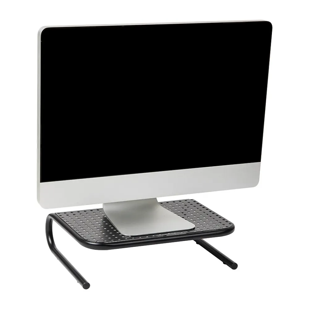 Hot Mind Reader Monitor Stand and Ventilated Laptop Riser, Black (METMONST-BLK)