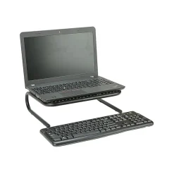 Hot Mind Reader Monitor Stand and Ventilated Laptop Riser, Black (METMONST-BLK)