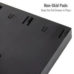 Mind Reader Plastic Coffee Pod Drawer 14 Compartment Condiment Organizer Set, 36 Pod Capacity, Black (CMB02-BLK)